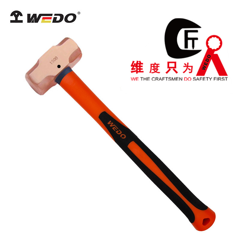 紫銅塑柄八角錘