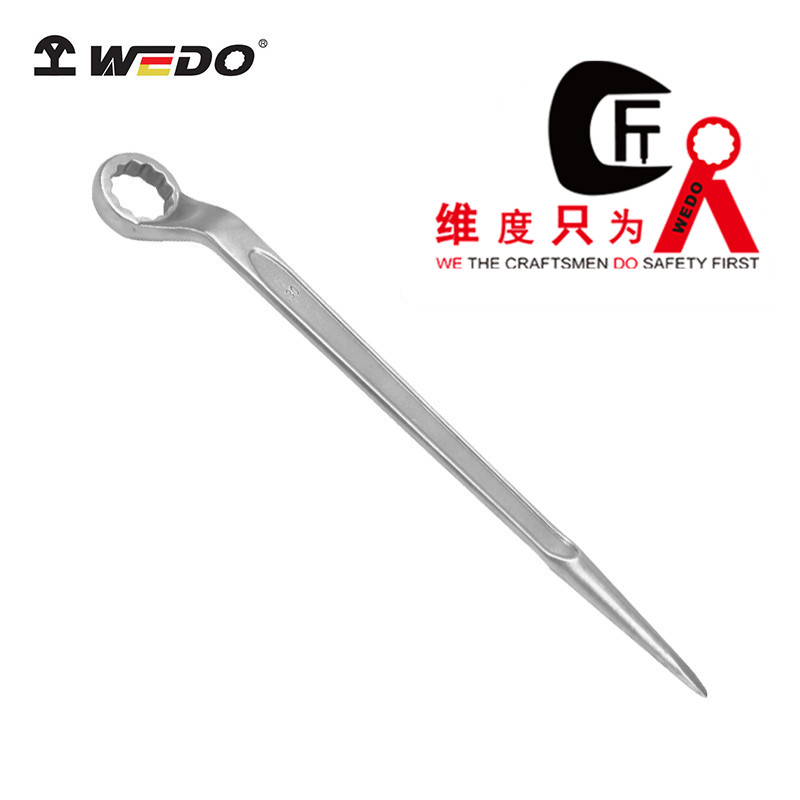 不銹鋼高頸撬棒梅花扳手