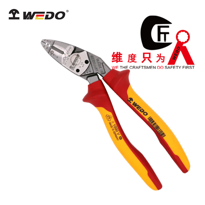 德式絕緣省力彎頭斜口鉗